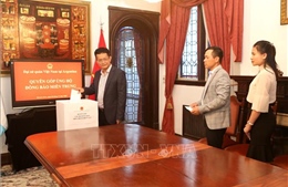 Đại sứ quán Việt Nam tại Argentina quyên góp ủng hộ đồng bào miền Trung