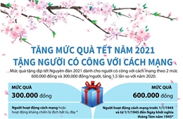 Tăng mức quà Tết năm 2021 tặng người có công với cách mạng