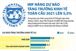 IMF nâng dự báo tăng trưởng kinh tế toàn cầu 2021 lên 5,5%