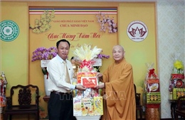 Ban Tôn giáo Chính phủ chúc Tết Chủ tịch Hội đồng Trị sự Giáo hội Phật giáo Việt Nam