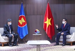 Thủ tướng Phạm Minh Chính tiếp Tổng Thư ký ASEAN Lim Jock Hoi