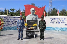 Trang nghiêm tượng đài Đại tướng Võ Nguyên Giáp trên quần đảo Trường Sa