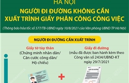 Hà Nội: Người đi đường không cần xuất trình giấy phân công công việc