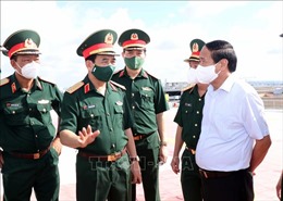 Phó Thủ tướng Lê Văn Thành kiểm tra công tác phòng, chống dịch COVID-19 tại Bệnh viện Quân y 175