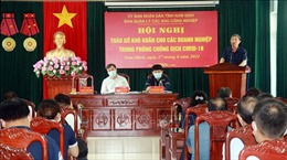 Nam Định: Đối thoại với doanh nghiệp nhằm tháo gỡ khó khăn trong phòng, chống dịch