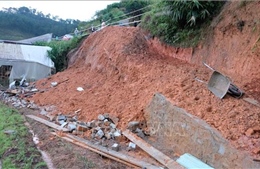 Sạt bờ taluy ở Đà Lạt vùi lấp 4 người, khiến 2 phụ nữ thiệt mạng