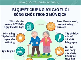 Ngày Quốc tế Người cao tuổi 1/10: Bí quyết giúp người cao tuổi sống khỏe trong mùa dịch