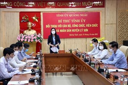 Bí thư Tỉnh ủy Quảng Ngãi đối thoại với cán bộ và nhân dân huyện đảo Lý Sơn