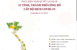 Cập nhật các tỉnh/thành phố phân vùng cấp độ dịch