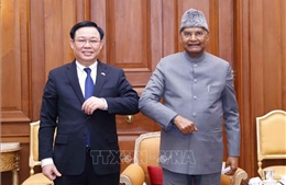Chủ tịch Quốc hội Vương Đình Huệ hội kiến Tổng thống Ấn Độ Ram Nath Kovind
