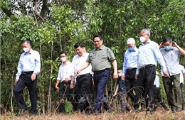 Thủ tướng Phạm Minh Chính khảo sát quy hoạch giao thông tại Bình Phước