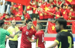 Futsal nam Việt Nam thắng tưng bừng 7-1 trước Malaysia