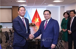 Thủ tướng Phạm Minh Chính tiếp, điện đàm với lãnh đạo các quỹ đầu tư, tập đoàn 