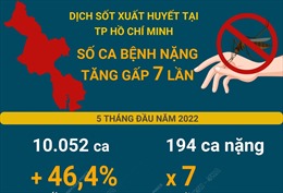 TP Hồ Chí Minh: Số ca mắc sốt xuất huyết nặng tăng gấp 7 lần, nguy cơ dịch lớn