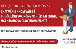 Quốc hội chất vấn 4 nhóm vấn đề: Nông nghiệp, tài chính, ngân hàng và giao thông vận tải