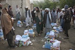Afghanistan tiếp nhận thêm 32 triệu USD viện trợ nhân đạo