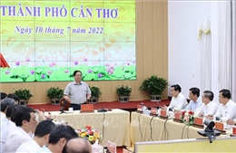 Thủ tướng Phạm Minh Chính làm việc với lãnh đạo chủ chốt TP Cần Thơ