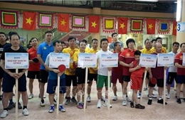 Người Việt tại Nga sôi nổi tham gia Giải bóng bàn &#39;Cúp Độc lập lần thứ nhất&#39;