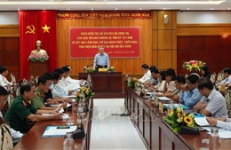 Đoàn kiểm tra số 540 của Bộ Chính trị làm việc với Ban Thường vụ Tỉnh ủy Tây Ninh