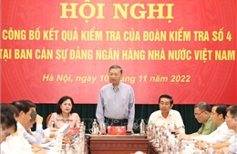 Công bố kết quả kiểm tra tại Ban cán sự đảng Ngân hàng Nhà nước Việt Nam