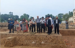 Phát hiện nhiều dấu tích kiến trúc mới tại khu vực trung tâm Hoàng thành Thăng Long 