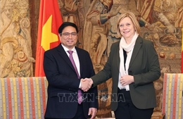 Thủ tướng Phạm Minh Chính hội kiến Chủ tịch Hạ viện Bỉ