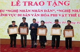Trao tặng danh hiệu Nghệ nhân nhân dân, Nghệ nhân ưu tú tỉnh Thái Nguyên
