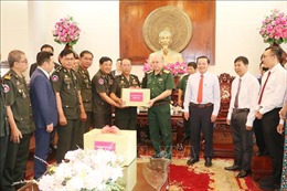 Các đoàn đại biểu của Campuchia thăm, chúc Tết cổ truyền của Việt Nam