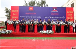 Khánh thành Dự án xây dựng Học viện Kinh tế - Tài chính Dongkhamxang giai đoạn 3 tại Lào