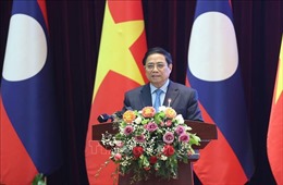 Thủ tướng Phạm Minh Chính và Thủ tướng Lào chủ trì Hội nghị Hợp tác đầu tư Việt Nam - Lào