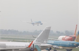 7 chuyến bay đến Nội Bài phải chuyển hướng hạ cánh do sương mù
