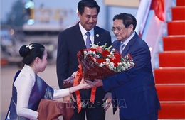 Thủ tướng Phạm Minh Chính đến Lào dự Hội nghị cấp cao Ủy hội sông Mekong quốc tế lần thứ 4