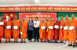 Lãnh đạo Ủy ban Trung ương Mặt trận Tổ quốc Việt Nam chúc Tết đồng bào Khmer tại Sóc Trăng