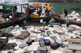 Quảng Ninh: Khẩn trương thu gom rác thải từ lồng bè nuôi hải sản trái phép