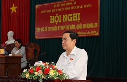 Phó Chủ tịch Thường trực Quốc hội Trần Thanh Mẫn tiếp xúc cử tri Hậu Giang