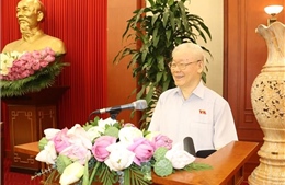 Tổng Bí thư Nguyễn Phú Trọng: Các nữ đại biểu Quốc hội cần phát huy bản lĩnh, thực sự là những &#39;bông hồng thép&#39;