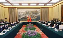 Thủ tướng Phạm Minh Chính hội kiến Chủ tịch Chính hiệp toàn quốc Trung Quốc 