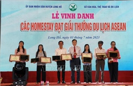 Vĩnh Long: Vinh danh các homestay đạt Giải thưởng du lịch ASEAN