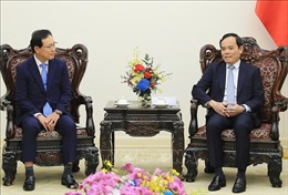 Phó Thủ tướng Trần Lưu Quang tiếp Tổng Giám đốc Tổ hợp Samsung Việt Nam