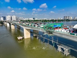 Hà Nội: Sẽ thông xe cầu Vĩnh Tuy giai đoạn 2 trước ngày 2/9