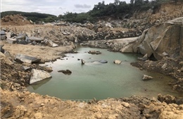 Phản hồi thông tin của TTXVN: Mỏ đá Kim Sơn khai thác ngoài phạm vi khi chưa được phép