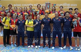 Chung kết VTV Cup Ferroli 2023: Đội tuyển nữ Việt Nam 1 vô địch