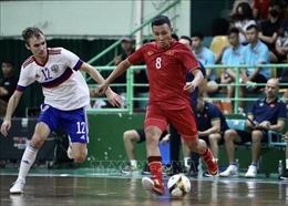 Đội tuyển futsal Việt Nam xuất sắc cầm hòa 3-3 trước tuyển futsal Nga