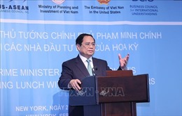 Thủ tướng Phạm Minh Chính tọa đàm với các nhà đầu tư Hoa Kỳ