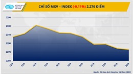 Chỉ số hàng hóa MXV-Index chưa thấy tín hiệu phục hồi