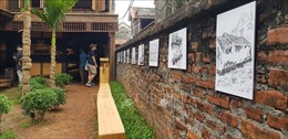 Triển lãm sắp đặt, trưng bày ký họa về làng cổ Đường Lâm