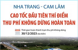 Nha Trang - Cam Lâm: Cao tốc đầu tiên thí điểm thu phí không dừng hoàn toàn