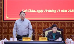 Thủ tướng Phạm Minh Chính làm việc với Ban Thường vụ Tỉnh ủy Lai Châu