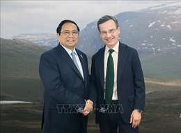 Thủ tướng Phạm Minh Chính gặp Thủ tướng Thụy Điển