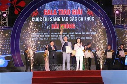 Trao giải Cuộc thi Sáng tác ca khúc về thành phố Hải Phòng
